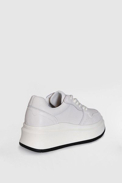 Lufian Pantofi Laura din piele naturală cu talpă groasă de 5 cm - Pantofi sport de damă