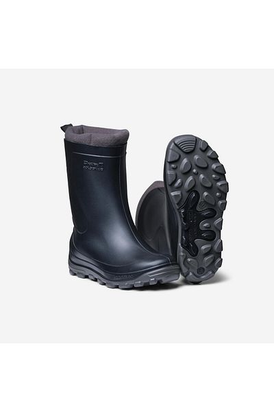 Decathlon Solognac Παιδικά κοντά μποτάκια βροχής - Μαύρα - Κυνήγι και Παρατήρηση της Φύσης - 100