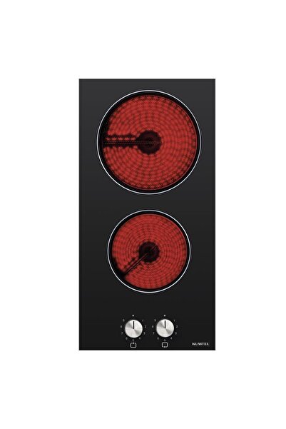 KUMTEL V3-02 İkili Vitro Seramik Ankastre Elektrikli Domino Ocak