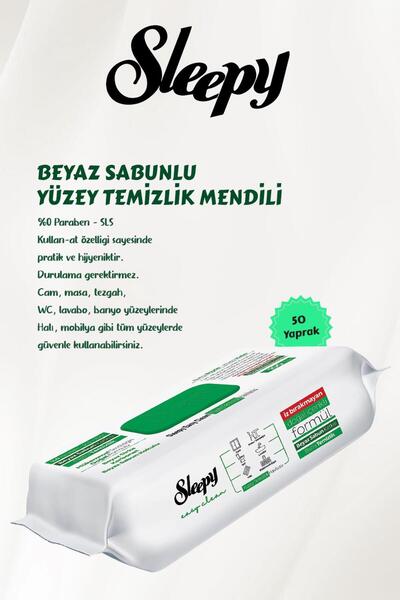 Sleepy 6 AL 5 ÖDE Easy Clean Yüzey Temizlik Havlusu 50' li ve ROSIE