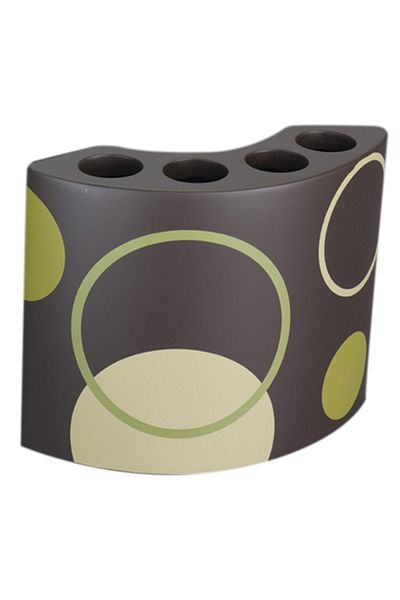 Lucena Luna Brown Toothbrush Holder