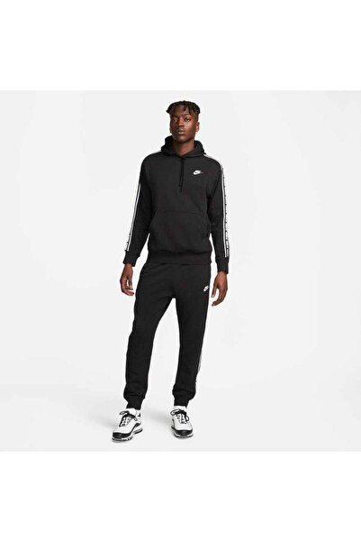 Nike Siyah - Gri - Gümüş Erkek Dik Yaka Regular Fit Eşofman Takımı FB7296-010...