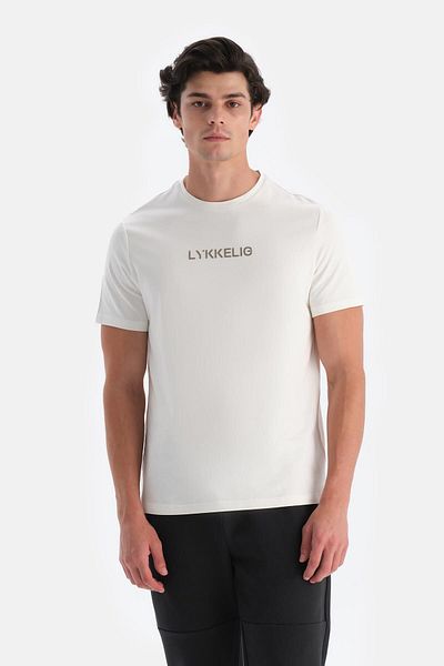Dagi Stone Herren-T-Shirt mit Frontdruck und detailliertem Detail