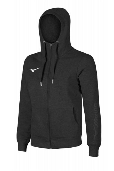 MIZUNO Суичър с качулка Мъжки суичър с цип Черен