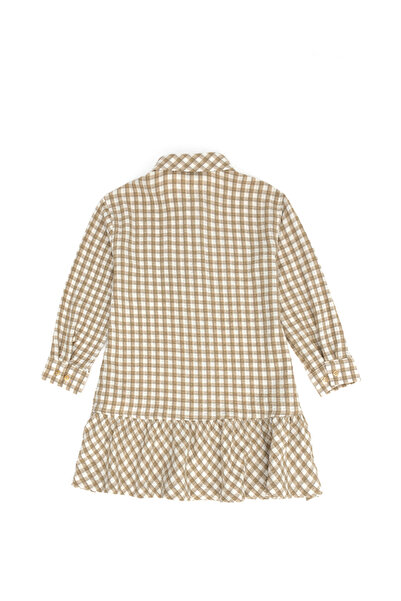 U.S. Polo Assn. Kız Çocuk Coconut Uzun Kol Dokuma Elbise 50271201-VR153