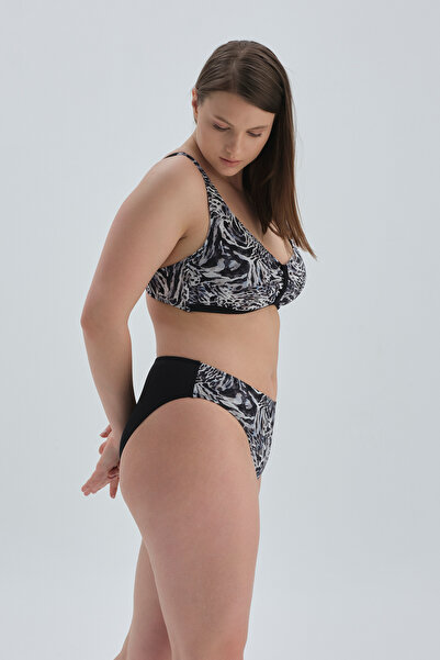 Dagi Siyah Beyaz Toparlayıcı Yüksek Bel Alt