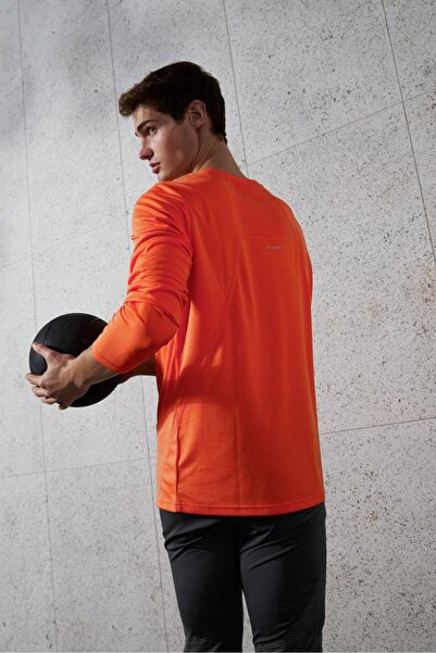 Tchibo Men Sportswear Fit Short Sleeve Training T-shirt, Orange