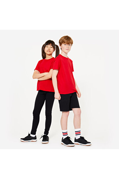 Decathlon Domyos Çocuk Pamuklu Spor Tişörtü - Kırmızı