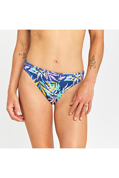 Decathlon Olaian Kadın Standart Kesim Bikini Altı - Mavi - Desenli - Nına