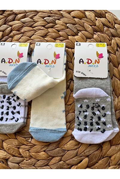 PİLEKİ BABY KIZ VE ERKEK BEBEK ÇOCUK ORGANİK ANTİBAKTERİYEL KAYMAZ TABAN ÇORAP