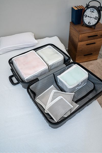 Nanteks 6-Piece Mesh Luggage Organizer Suitcase Organizer Set Travel Bag