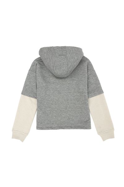 U.S. Polo Assn. Gray Melange Children's Hooded Sweatshirt - 50270823 -Vr086