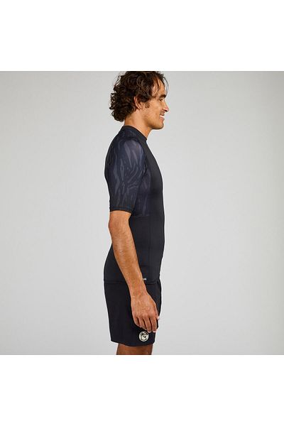 Decathlon Olaian Men's Slim Fit Short Sleeve Uv Protection T-Shirt - Black - 500
