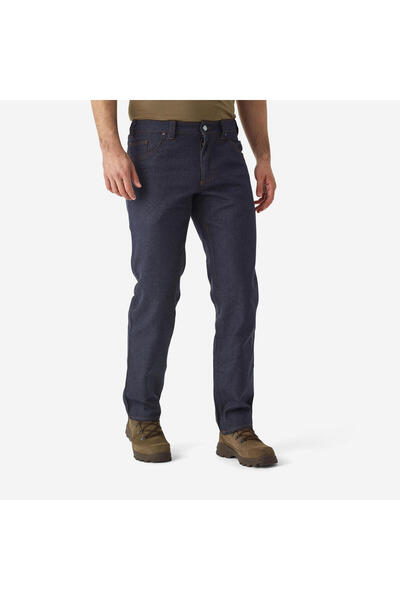Decathlon Solognac Men's Jeans - Hunting and Nature Observation - Blue - Utilitaire 500