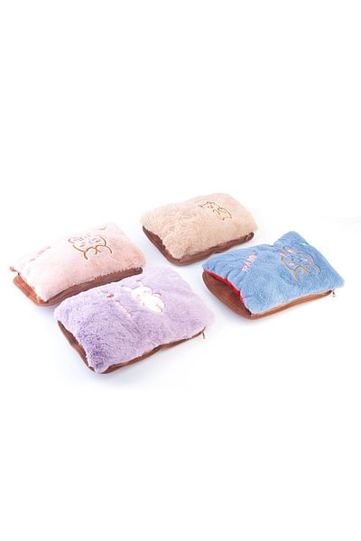 Woody Sofia Electric Hot Water Bag Hand-Held Snap Home-Usable Soft Sheathed Pattern Hot Water Bag