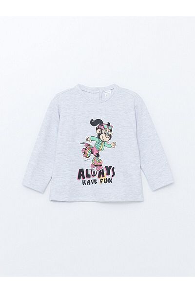 LC Waikiki Lcw Nostalgic Monkey Printed Baby Girl Sweatshirt