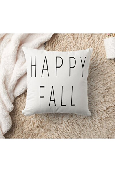 Evmila Husă de pernă din catifea 43x43 cu tema de toamnă