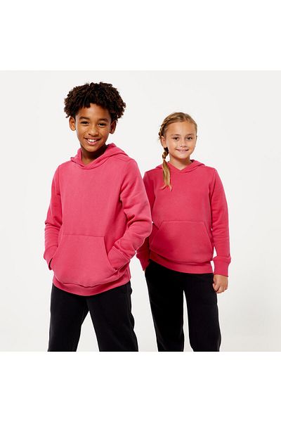 Decathlon Domyos Children's Hooded Sweatshirt - Pink