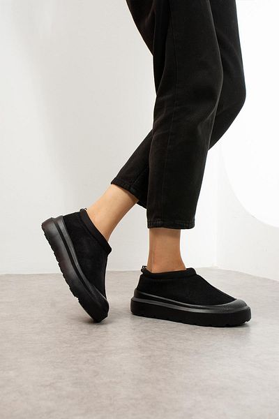 ShoeTek Elio Γυναικεία Suede Μαύρα Μποτάκια - Ελαστική Πλάτη