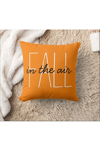 Evmila Husă de pernă din catifea 43x43 cu tema de toamnă