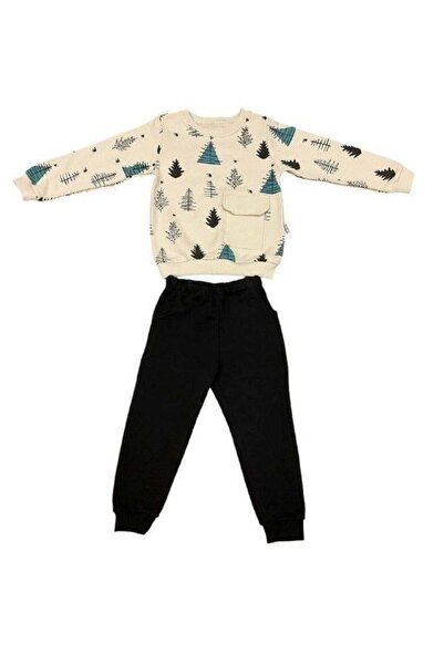 Zekids Set de trening pentru băiat cu imprimeu copac