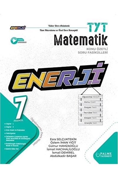 Palme Yayınevi PALME YKS TYT ENERJİ MATEMATİK KONU ÖZETLİ SORU FASİKÜLLERİ *Y...