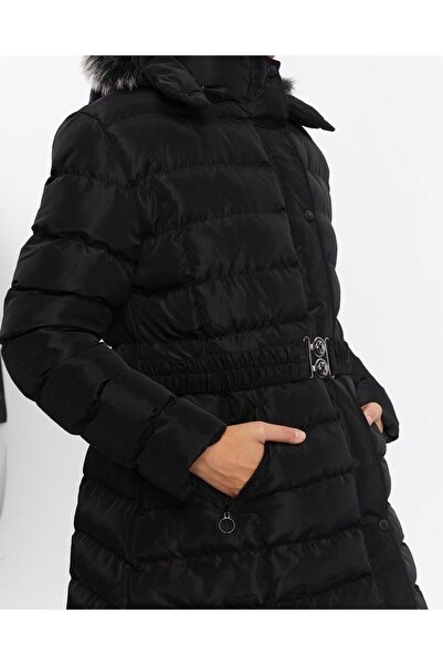 KMKkombin Γυναικεία νέα σεζόν Long Wedge με ζώνη φουσκωτό αθλητικό παλτό