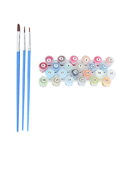 Pastelya Sayılarla Boyama Setiniz için Ekstra Boya Paketi