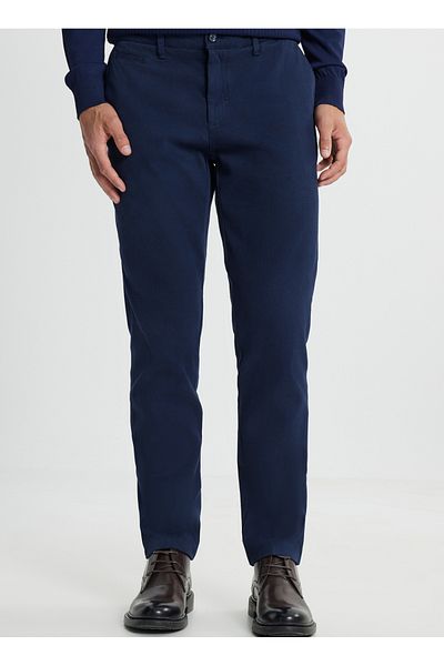 ALTINYILDIZ CLASSICS Ανδρικό παντελόνι Altınyıldız Classics Navy Blue Slim Fit - COE 012510109   Πλαϊνή τσέπη