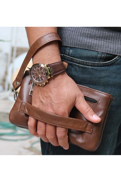 Sir Cliffson Genuine Leather Men's Handbag