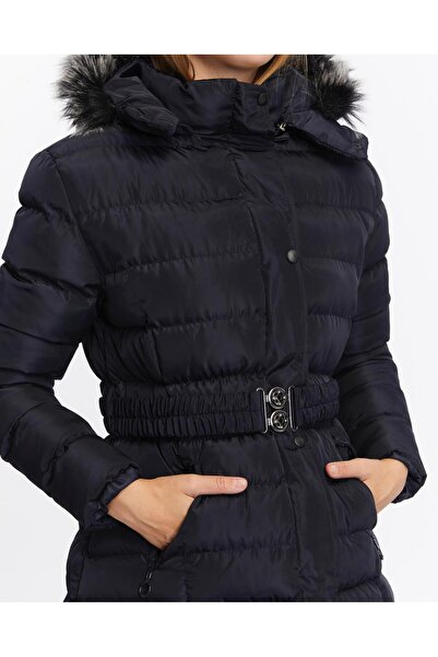 KMKkombin Γυναικεία νέα σεζόν Long Wedge με ζώνη φουσκωτό αθλητικό παλτό