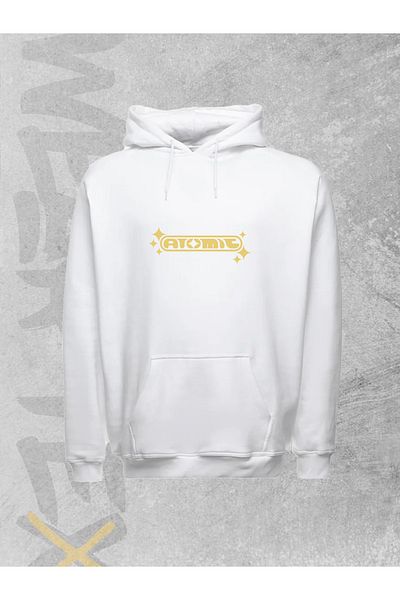 WEARTEX Unisex Atomic Printed Hooded Sweatshirt