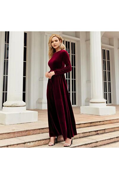 Styling Park Long Sleeve Belted Maxi Dress