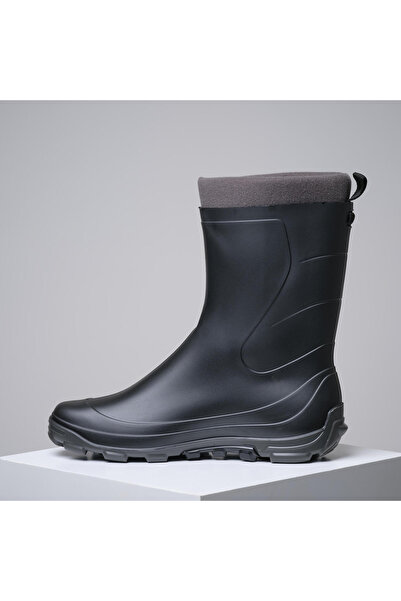 Decathlon Solognac Дорослі короткі дощові чоботи - Чорні - Мисливство та спостереження за природою - 100