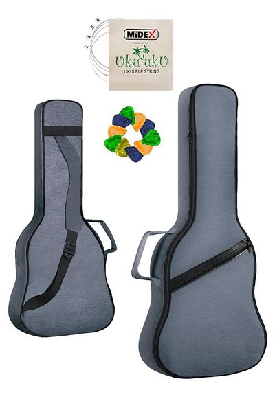 Midex Cs-26 Tenor Ukulele Bag - Gigbag Soft Case και θήκη (10 έγχορδα και συναρμολογημένο σύρμα δώρο)