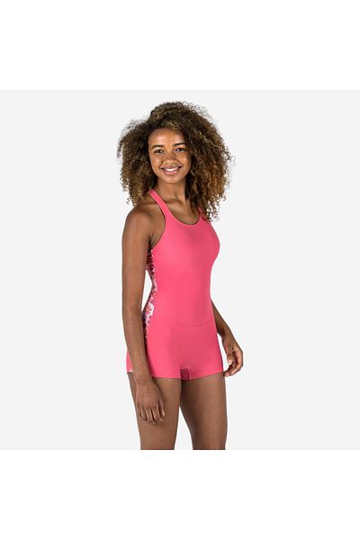 Decathlon Çocuk Şortlu Mayo - Pembe - Vega