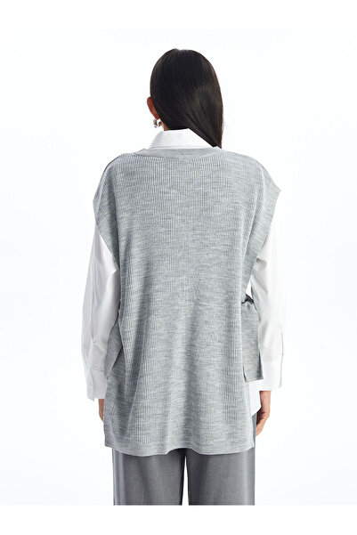 LC Waikiki Lcw Women's Crew Neck Plain Knitwear Sweater