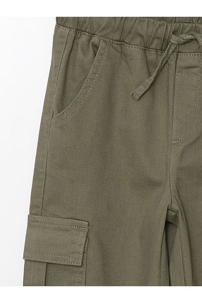 LC Waikiki LCW Kids Girl's KHaki Jogger Pants - Elastic Waist