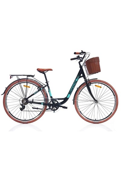Bianchi C281 Kadın Şehir Bisikleti 420h V 28 Jant 7 Vites Siyah Celeste Ys7366 Glossy