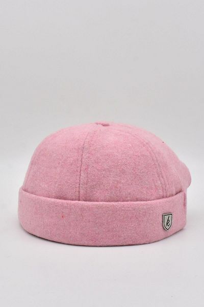 Külah Light Pink Short Wool Women's Docker Beret