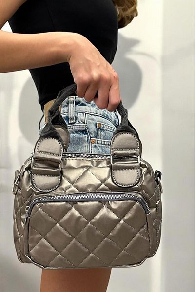 Labarna Women's Quilted Daily Useful Hand & Shoulder Bag