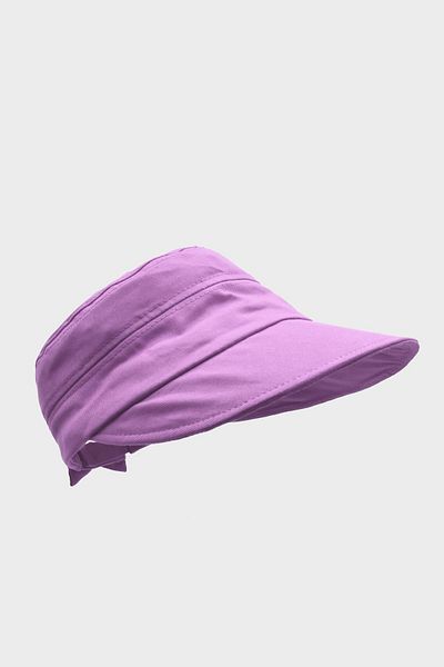 Külah Women's Sunscreen Wide Brim Cotton Hat - Lilac