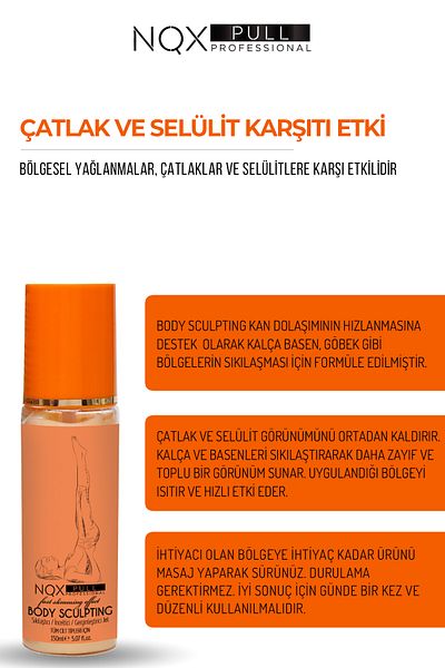 NQX PULL Cellulite and Stretch Mark Removal Body Sculpting Firming Gel