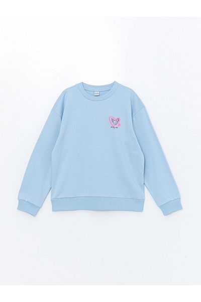 LC Waikiki Dickes Mädchen-Sweatshirt mit Rundhalsausschnitt – W4cl51z4