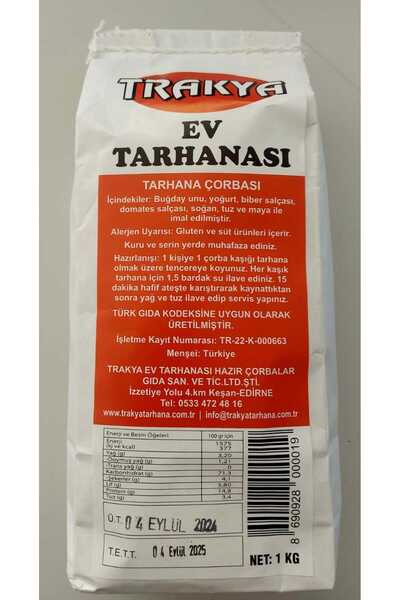 TRAKYA EV TARHANASI TARHANA 1 KİLO