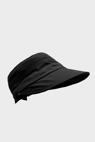 Külah Women's Sunscreen Wide Brim Cotton Hat - Black