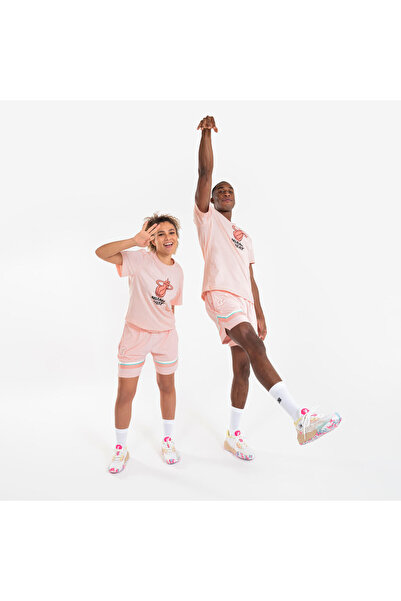 Decathlon Αθλητικό μπλουζάκι Tarmak για ενήλικες, ροζ NBA Miami Heat TS 900 - Μπάσκετ