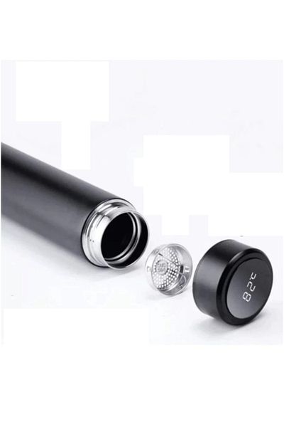 CPU ELEKTRONİK Colorful Steel Thermos with Digital Temperature Display - 500 ML