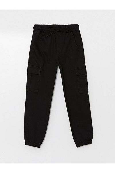LC Waikiki Lcw Waist Elastic Girl's Cargo Jogger Pants Fast Fashion