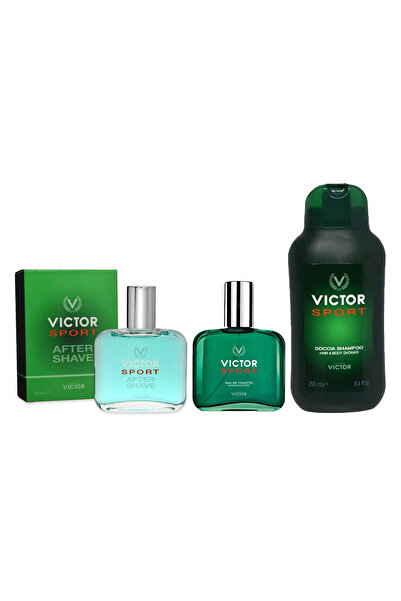 Victor Sport Man Set (Edt 100ml + After Shave 100ml + Shampoo 250ml)
